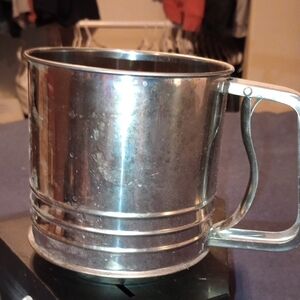 Vintage Silver Metal Mug